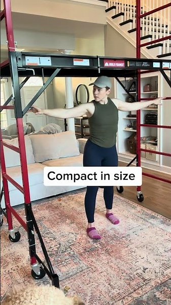 Tool-free assembly, multiple climbing options, easy mobility, and compact storage with Build Frames.