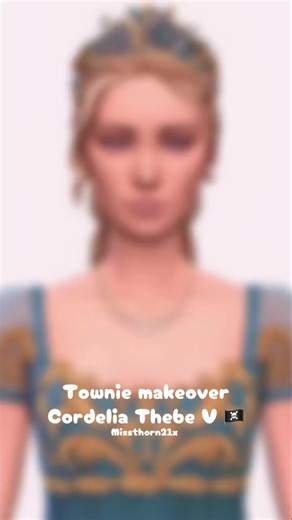 Cordelia Thebe makeover for my forever save file 🏴‍☠️🐟 ————————————— #CapCut #simstok #cc #royaltylegacy #sims4