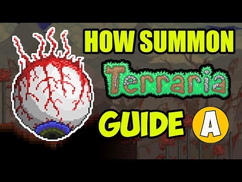 How to summon Eye of Cthulhu in Terraria 1.4.4.9 (EASY)