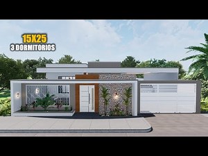 CASA HERMOSA DE UN PISO-15 X 25 + PISCINA (JMC 2021).