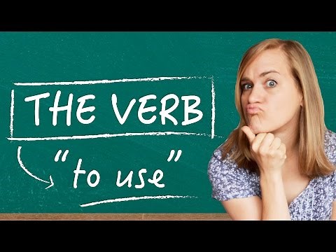 German Lesson (71) - The Verb "to use" - B1