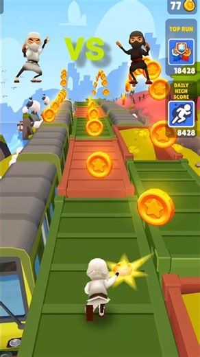 White Ninja vs Black Ninja in Subway Surfers – Who Wins❓#gaming #shorts