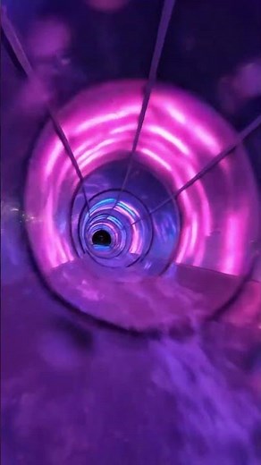 World’s Craziest Neon Water Slide POV 🌈