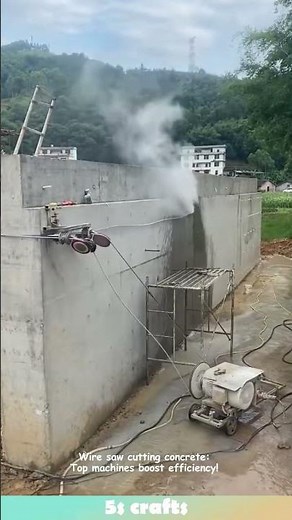 Wire saw cutting concrete: Top machines boost efficiency! #machine