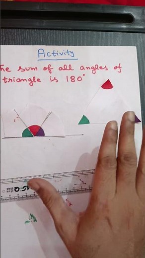 Activity: The sum of all angles of triangle is 180 / Angle sum property /Ganita prakash /New NCERT