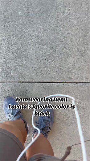 I am wearing a Demi Lovato’s favorite color is black