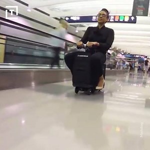 Now your carry on can carry you. >> thrl.st/2AOQmaj | Thrillist