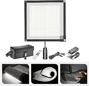 Neewer Foldable 256 LED Lighting Panel on Frabic, with 2.4G 11-Channel Remote Control and AC