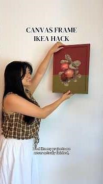 If you’re looking for canvas frames, try this IKEA hack out 😍 #ikeahack #diydecor #diyideas