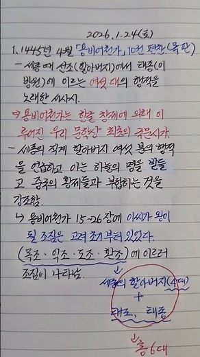 1445년 4월 용비어천가 #역사 #전쟁 #조선 #세종 #노래