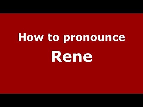 How to pronounce Rene (Spanish/Argentina) - PronounceNames.com