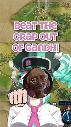 Why I have to destroy Gandhi #civ6 #vtuber #shorts
