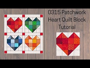 0315 Patchwork Heart Quilt Block Tutorial | Block of the Day 2023 | AccuQuilt | Beginner Quilt