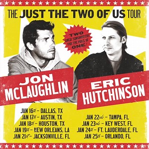 4.2K views · 26 reactions | Tickets for The Just The Two Of Us Tour are on sale NOW! It’ll be a special night sharing the stage and playing our songs. Let’s kick off 2025 right! Grab tickets at jonmcl.com or erichutchinson.com Eric Hutchinson | Jon Mclaughlin | Facebook