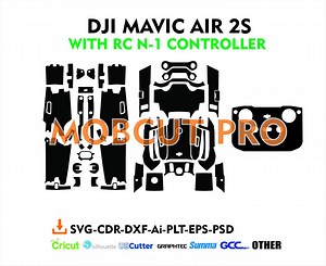 Dji Mavic Air 2s mit Controller Skin Schnittdatei Skin Vektor Vorlage - Etsy.de