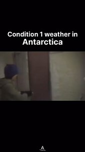 She said its little bit 😲😱 In Antarctica, Condition 1 weather represents the most extreme and hazardous weather conditions. It is categorized by: 1. Wind speeds exceeding 55 knots (about 63 mph or 102 km/h) 2. Visibility reduced to less than 100 feet (30 meters) 3. Wind chills below -100°F (-73°C) During Condition 1, all outdoor travel is restricted, and people are required to stay indoors or seek immediate shelter. This condition is common during intense storms and blizzards in Antarctica. Fo