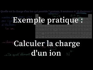 Exemple pratique : Calculer la charge d'un ion