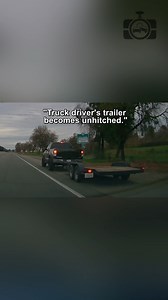 15K views · 220 reactions | A truck driver's trailer detached unexpectedly. | Dashcam Lessons | Facebook