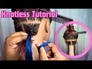 Knotless Braid Tutorial for Visual Learners | Beginner Friendly | Overhand & Underhand Method