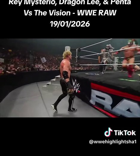 Rey Mysterio, Dragon Lee & Penta vs The Vision - WWE RAW Highlights