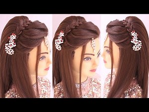 2 super Elegant open hairstyle for wedding l bridal hairstyles kashee's l engagement look for bride