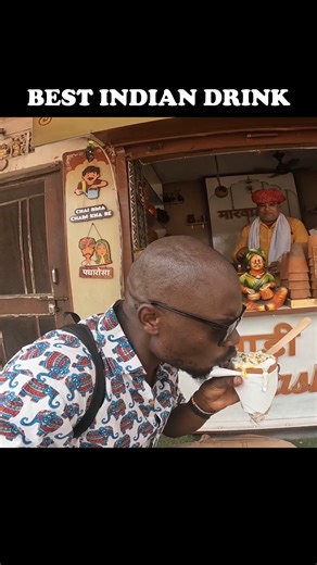 Vin Soul on Instagram: "Best Indian Street Lassi. #streetfoodindia #india #travel #indiatravel"