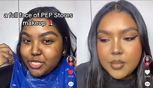 WATCH: Lady does make-up with products from Pep | Bona Magazine