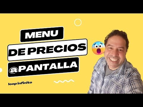Como hacer un menu digital en televisores con loop infinito