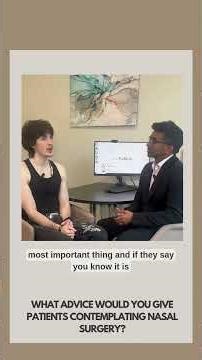 Advice for patients considering nasal surgery | Mr Annakan Navaratnam