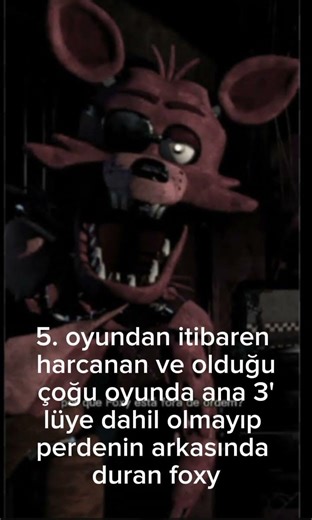 foxy sad... #foxy #fnaf #fnaf2 #fnaf3 #ytdayibenionecikarnolur