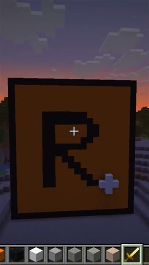 I Made Huge Rockstar Logo In Minecraft, beginner for the first time 😅🧩