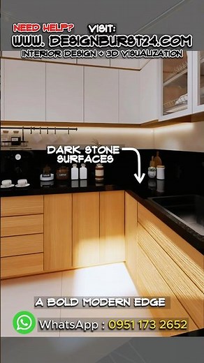 U-Shaped Kitchen Design | Stylish + Comfortable #highlights