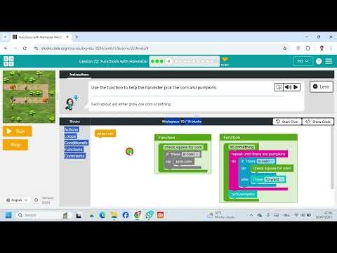 Lesson 22 Functions with Harvester 4