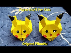 How to make Origami Pikachu|Cute Origami Pokemon|Easy Tutorial Origami
