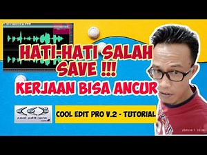 How to Save Audio Files Correctly in Cool Edit Pro
