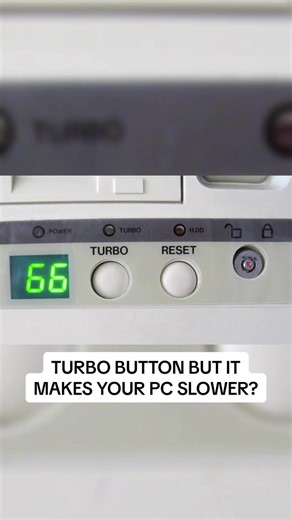 Older computers had a turbo button that acted as a sort of compatibility mode and it would actually slow your computer down. #pcgaming