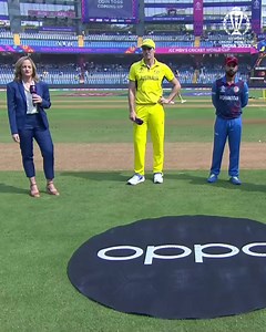 Toss news from Mumbai 📰 Afghanistan have opted to bat first against Australia 🏏 #CWC23 #AUSvAFG | ICC - International Cricket Council