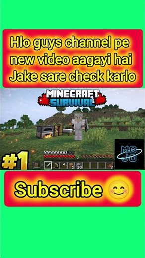 Minecraft Survival Series Ep-1 | mojo launcher minecraft survival #shorts #viral #shortsminecraft