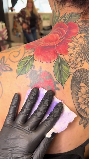 Transforming a Ladybug Tattoo: Before and After