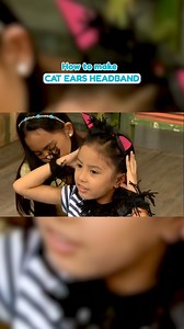 180K views · 788 reactions | Halloween costume idea: CAT EARS HEADBAND  Easy lang gawin at kayang i-DIY kasama ang #Artstig kids ng #TeamYeY! #Halloween #diyproject #janaagoncillo | YeY | Facebook