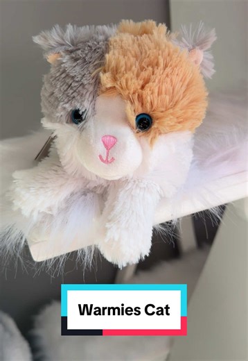 This is the cutest little cat lavender weighted stuffed animal, and you can microwave it to use as a heating pad. @@Warmies##cats##catlovers##warmies