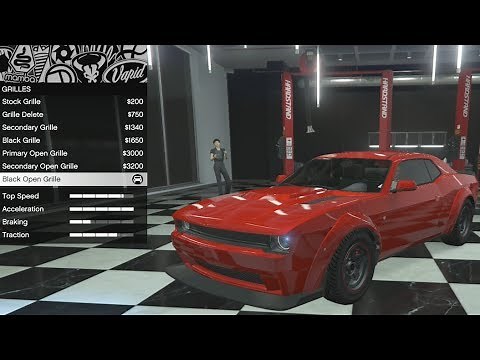 GTA 5 - DLC Vehicle Customization - Bravado Gauntlet Hellfire (Dodge Demon) and Review