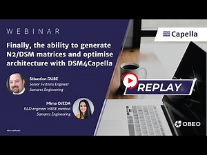 The ability to generate N2/DSM matrices and optimise architecture with DSM4Capella | Capella Webinar