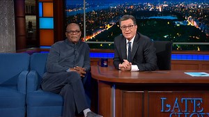 Treat yourself to a chat between he and Stephen at 11:35/10:35c, only on @CBS & @ParamountPlus. | The Late Show with Stephen Colbert