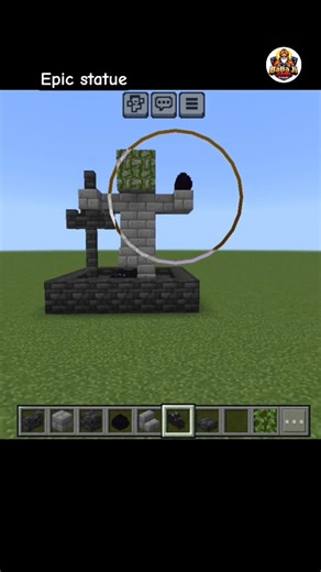 Minecraft dragon statue #minecraft