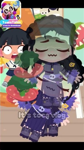 You like Vegetable 🍆!? Eat your vegetable 😰 #towntales #drpanda #avatarworld #avatarstory #tocaboca