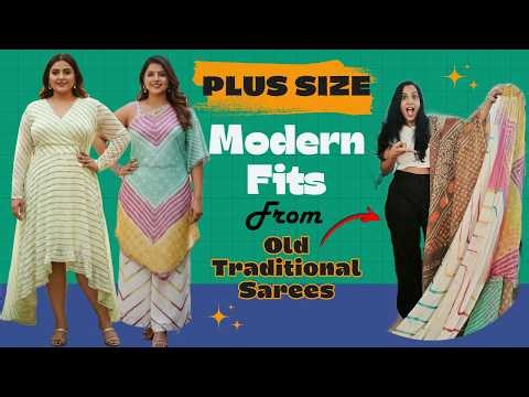 Old Traditional Sarees to Modern Plus Size Outfits for Illinois USA Client | Curvy Modern Makeover