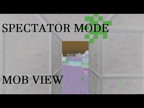 Spectator Mode - Mob View - Minecraft