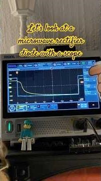 Lets look at the waveform of a microwave rectifier diode with a scope #shorts #microwave #electronic