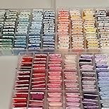 Friendship Bracelet String 50 Skeins Rainbow Color Embroidery Floss Cross Stitch Embroidery Thread Cotton Floss Bracelet Yarn, Craft Floss(Classic Color)